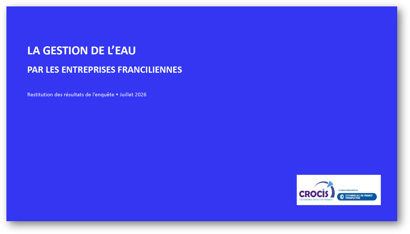 gestion de l'eau - enquête Crocis