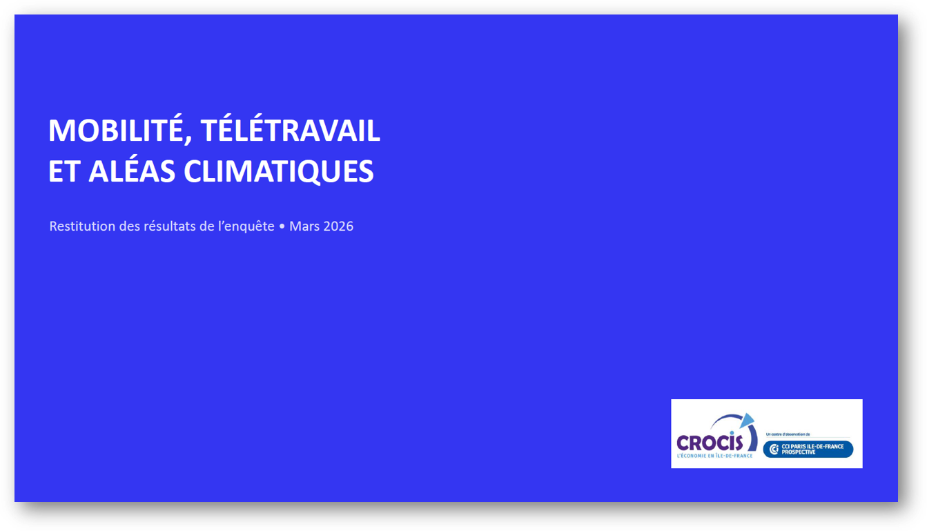 Mobilité, télétravail, climat - enquête Crocis